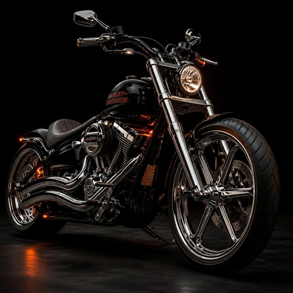 Harley Davidson cruiser motorcycle